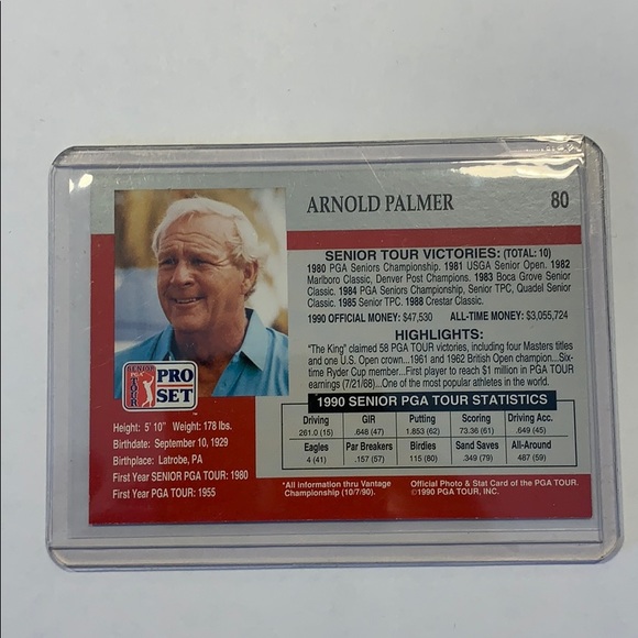 Arnold Palmer Inaugural PGA Card - Picture 2 of 2